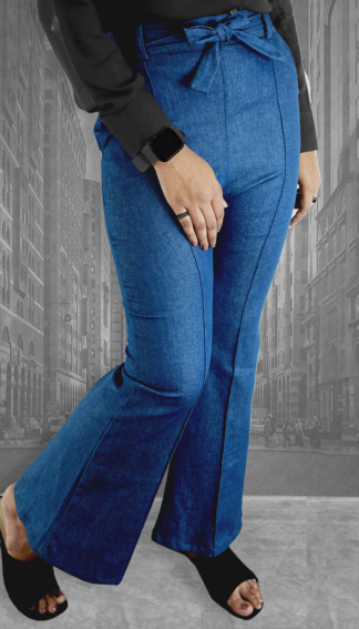 High Waist Jeans Flare Pants