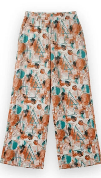 Terracotta Mosaic Canvas Pants